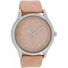 OOZOO Timepieces 45mm Pinkgrey Leather Strap C7436